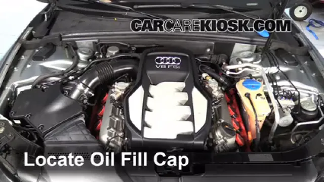 2008 Audi S5 4.2L V8 Oil Add Oil